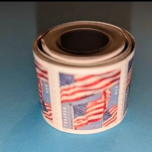 Roll of American Flag Stamps
